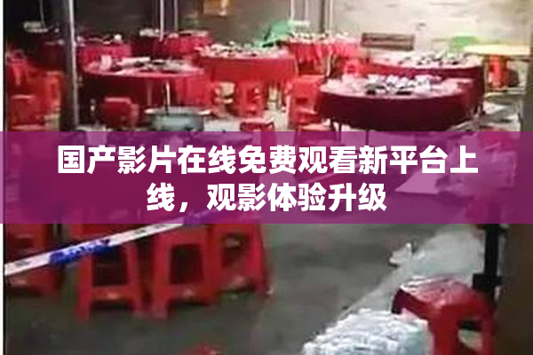 国产影片在线免费观看新平台上线，观影体验升级