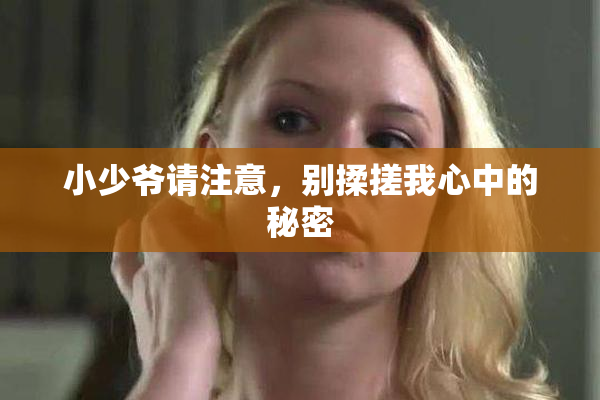 小少爷请注意，别揉搓我心中的秘密