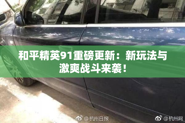 和平精英91重磅更新：新玩法与激爽战斗来袭！