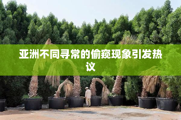 亚洲不同寻常的偷窥现象引发热议