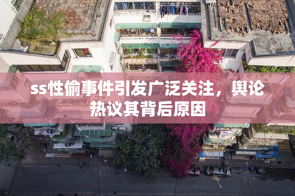ss性偷事件引发广泛关注，舆论热议其背后原因