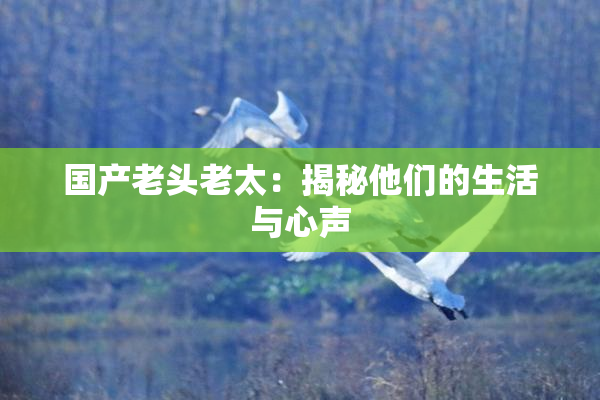 国产老头老太：揭秘他们的生活与心声