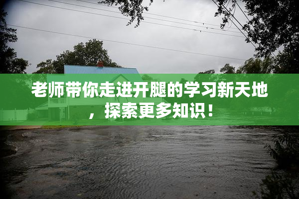 老师带你走进开腿的学习新天地，探索更多知识！