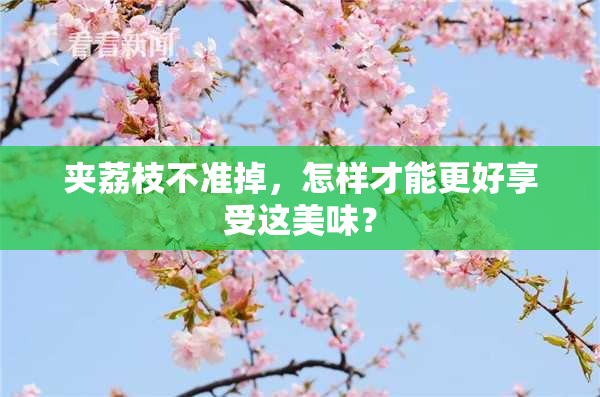 夹荔枝不准掉，怎样才能更好享受这美味？