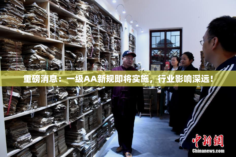 重磅消息：一级AA新规即将实施，行业影响深远！