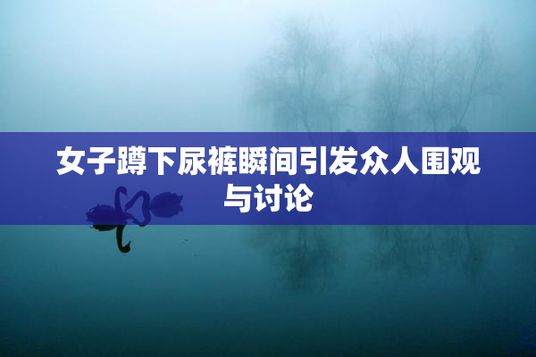 女子蹲下尿裤瞬间引发众人围观与讨论