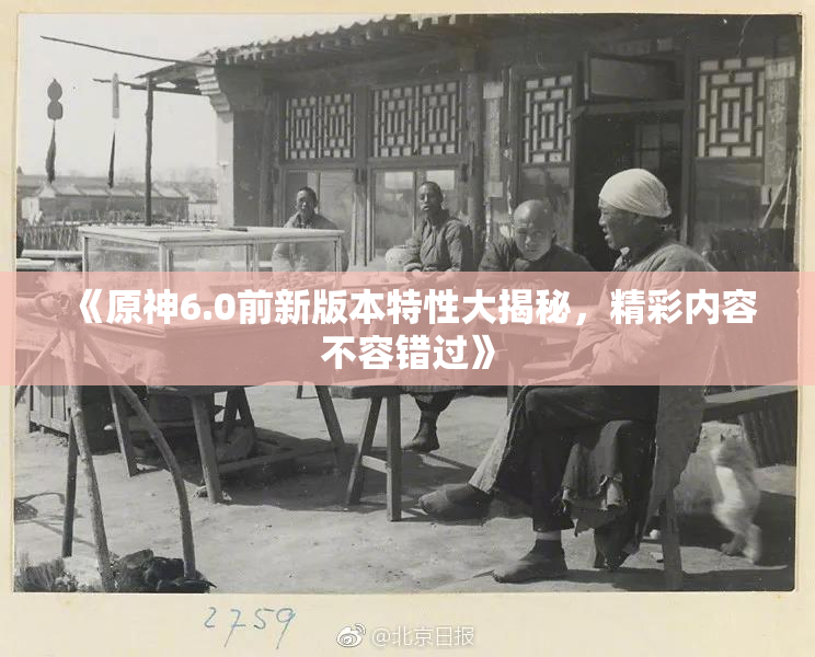 《原神6.0前新版本特性大揭秘，精彩内容不容错过》