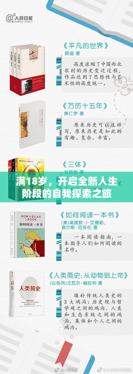满18岁，开启全新人生阶段的自我探索之旅