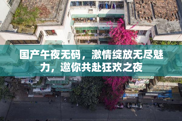 国产午夜无码，激情绽放无尽魅力，邀你共赴狂欢之夜