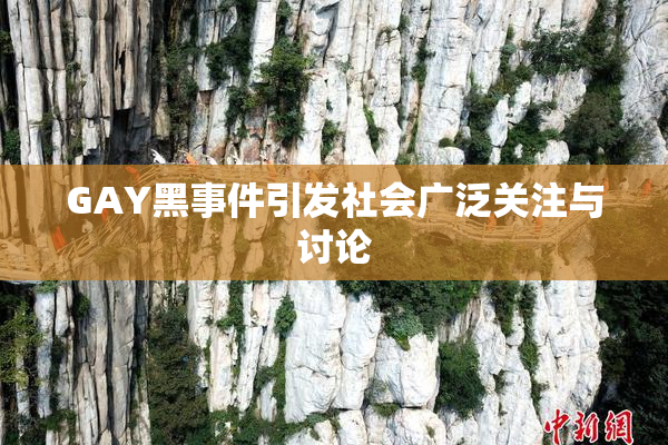 GAY黑事件引发社会广泛关注与讨论