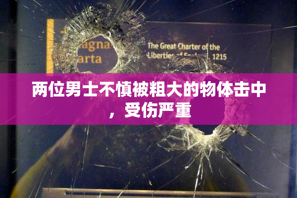 两位男士不慎被粗大的物体击中，受伤严重