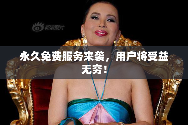 永久免费服务来袭，用户将受益无穷！