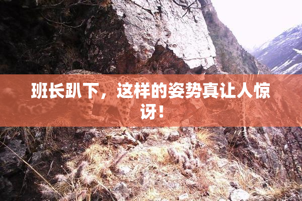 班长趴下，这样的姿势真让人惊讶！