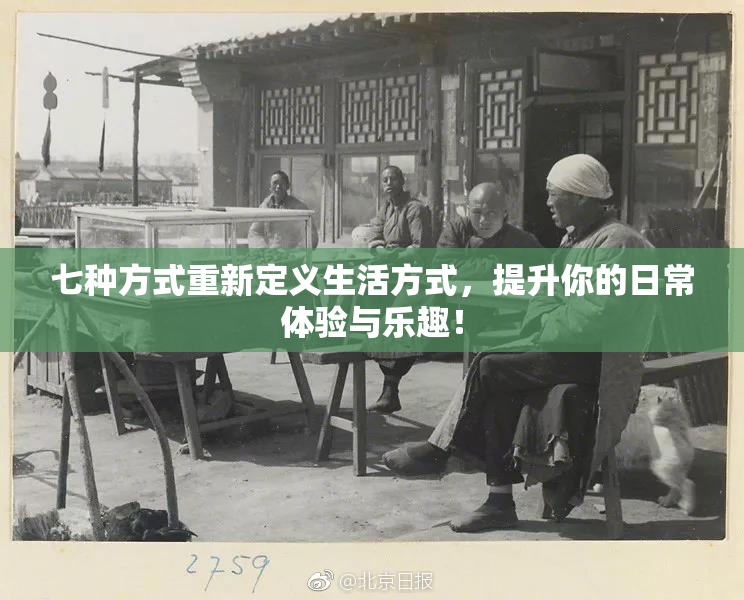 七种方式重新定义生活方式，提升你的日常体验与乐趣！