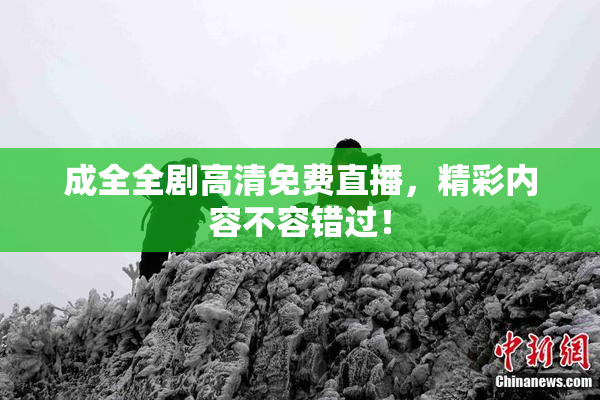 成全全剧高清免费直播，精彩内容不容错过！