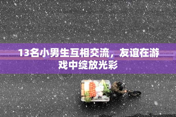 13名小男生互相交流，友谊在游戏中绽放光彩