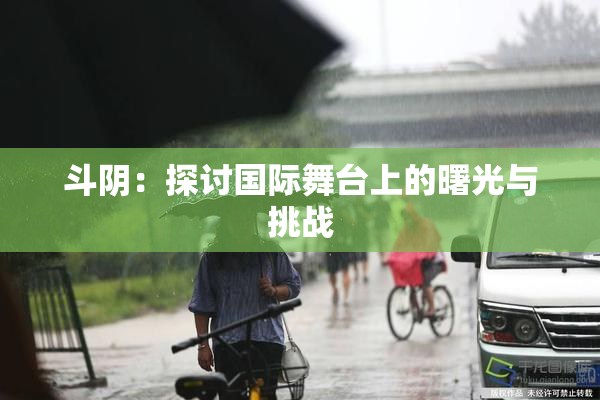 斗阴：探讨国际舞台上的曙光与挑战