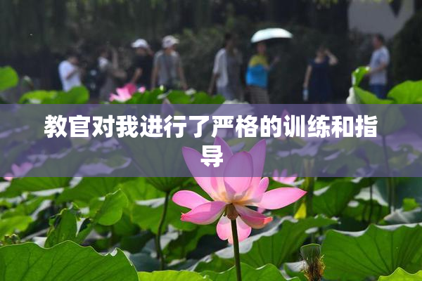 教官对我进行了严格的训练和指导