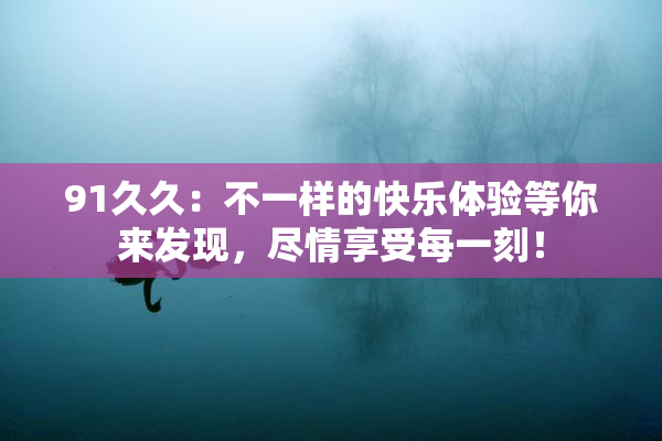 91久久：不一样的快乐体验等你来发现，尽情享受每一刻！