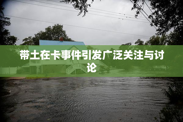 带土在卡事件引发广泛关注与讨论