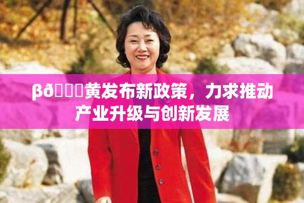 β🔞黄发布新政策，力求推动产业升级与创新发展