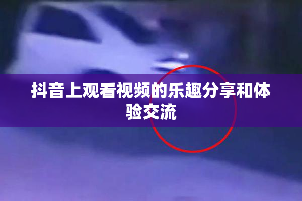抖音上观看视频的乐趣分享和体验交流