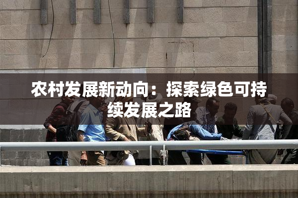 农村发展新动向：探索绿色可持续发展之路