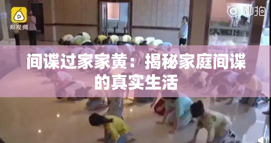 间谍过家家黄：揭秘家庭间谍的真实生活