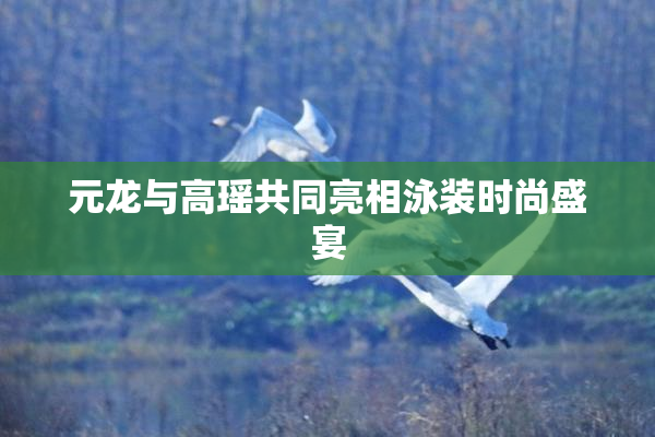 元龙与高瑶共同亮相泳装时尚盛宴