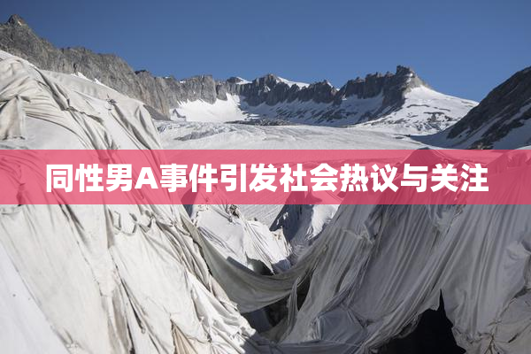同性男A事件引发社会热议与关注