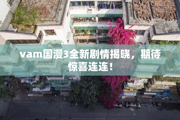 vam国漫3全新剧情揭晓，期待惊喜连连！