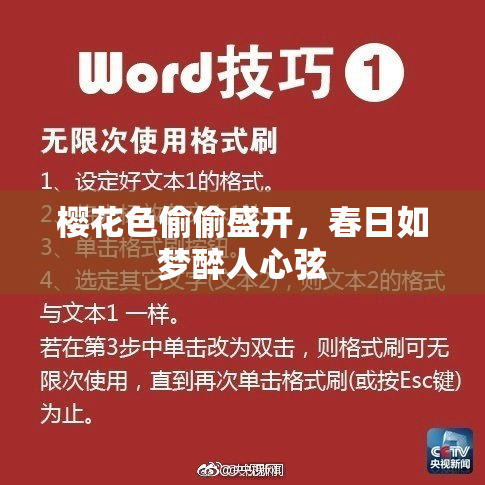 樱花色偷偷盛开，春日如梦醉人心弦