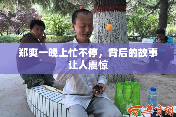 郑爽一晚上忙不停，背后的故事让人震惊