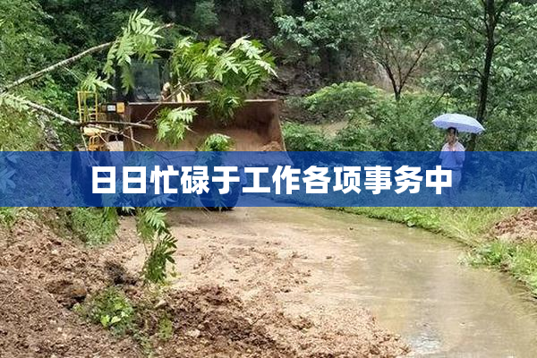 日日忙碌于工作各项事务中