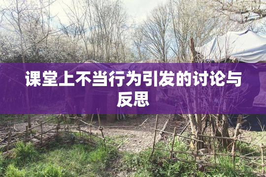 课堂上不当行为引发的讨论与反思