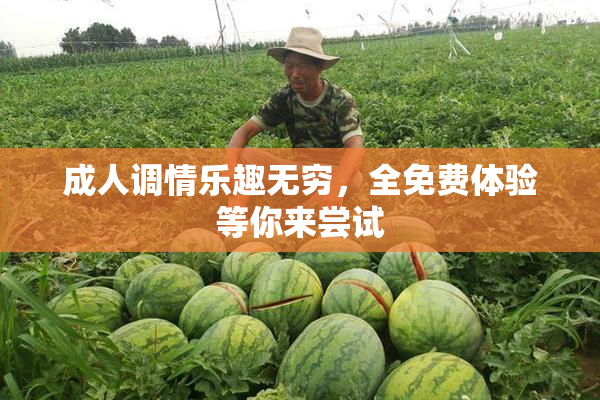 成人调情乐趣无穷，全免费体验等你来尝试