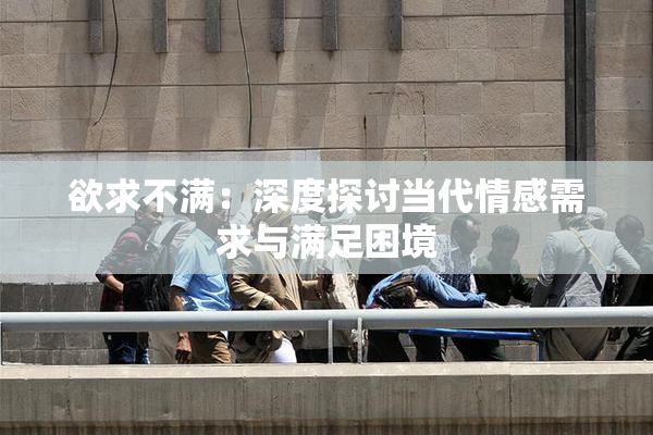 欲求不满：深度探讨当代情感需求与满足困境