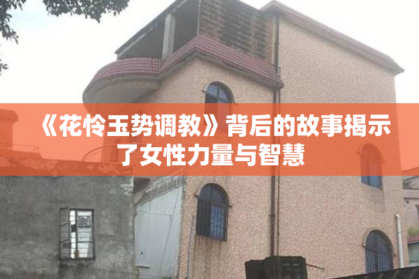 《花怜玉势调教》背后的故事揭示了女性力量与智慧