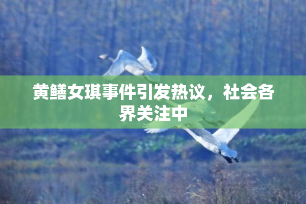 黄鳝女琪事件引发热议，社会各界关注中