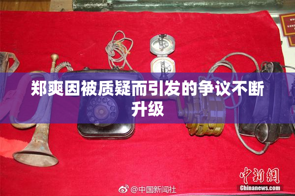 郑爽因被质疑而引发的争议不断升级
