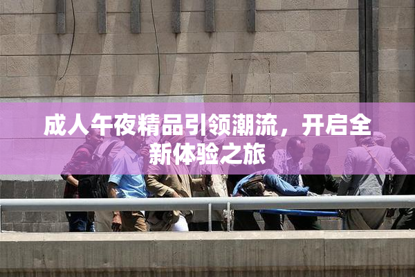 成人午夜精品引领潮流，开启全新体验之旅