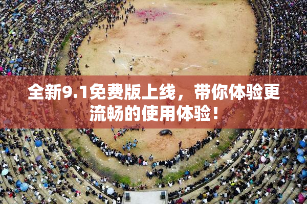 全新9.1免费版上线，带你体验更流畅的使用体验！