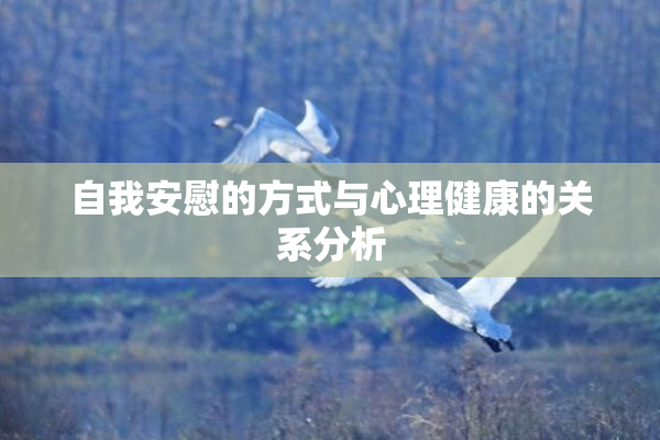 自我安慰的方式与心理健康的关系分析