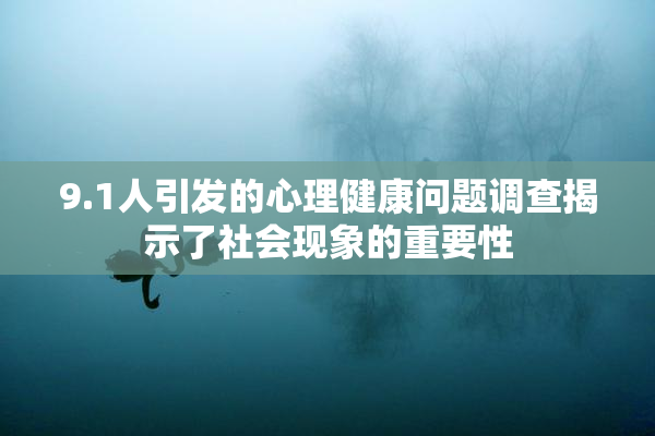 9.1人引发的心理健康问题调查揭示了社会现象的重要性