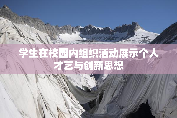 学生在校园内组织活动展示个人才艺与创新思想