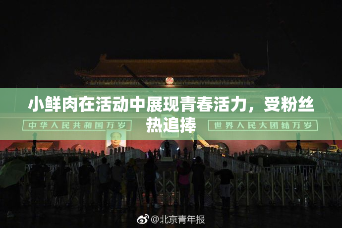 小鲜肉在活动中展现青春活力，受粉丝热追捧