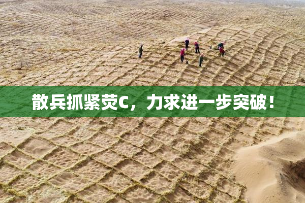 散兵抓紧荧C，力求进一步突破！