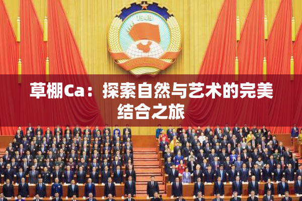 草棚Ca：探索自然与艺术的完美结合之旅