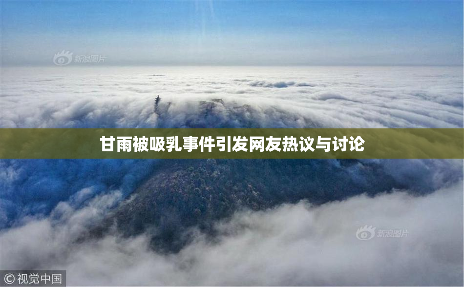甘雨被吸乳事件引发网友热议与讨论