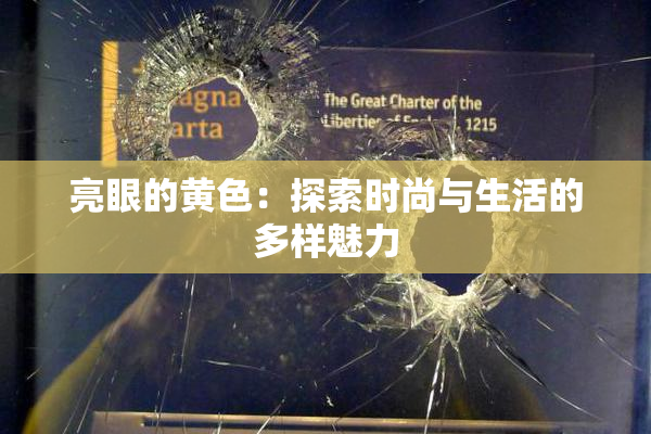 亮眼的黄色：探索时尚与生活的多样魅力